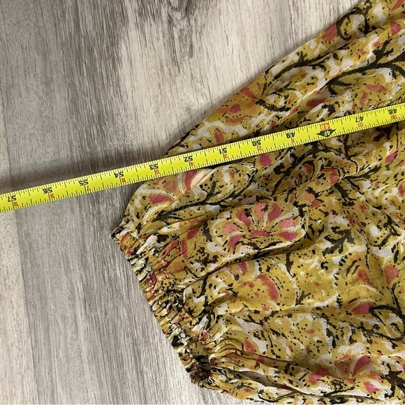 Free People Maria Soft Yellow Floral Jumpsuit size XS - Picture 6 of 11